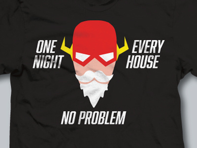 Flash Santa dc flash santa clause superhero t shirt tee tshirt