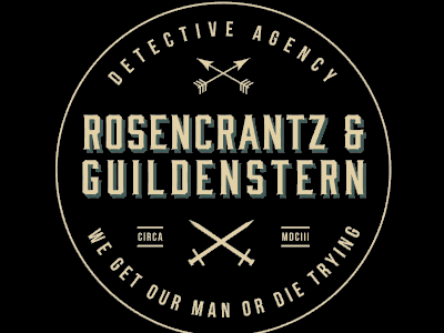 Rosencrantz & Guildenstern Detective Agency hamlet lettering shakespeare t shirt tee tshirt typography vote woot