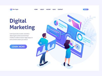 Digital Market Website concept