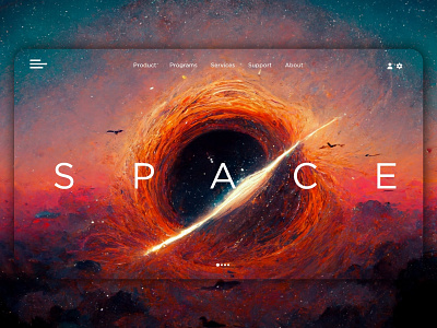 Space Landing Page adobe xd adobexd design illustration landing page