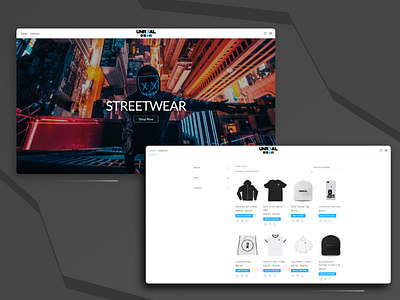 Unr3al - ecommerce website