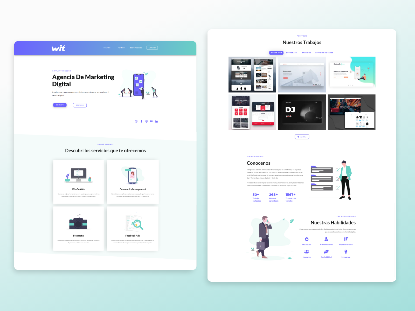 Website - Agency by Jere Bussola on Dribbble