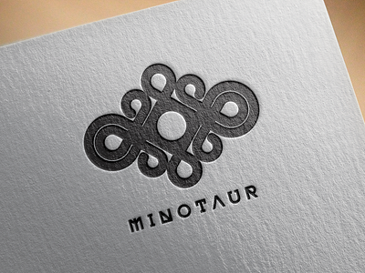 Minotaur logo branding design flat logo minimal vector