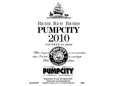 Pumpcity - rum t-shirt design graphic pumpcity t shirt tee typo