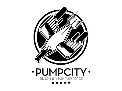 Sir Johnny Pump air art classic design direction force graphic logo pumpcity rap shit