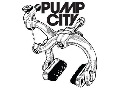 Pumpcity - break bike break city cycle design graphic pump pumpcity vector