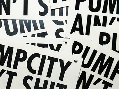 TM budapest clothing pumpcity sticker