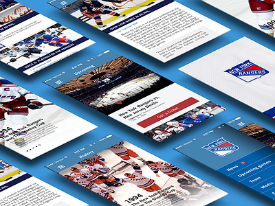New York Rangers app concept app concept design hockey interface ios new rangers ui ux york