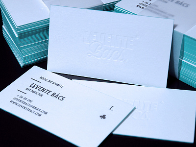 Levente Bacs business card art bacs budapest business card director goodmorning heidelberg letterpress levente original