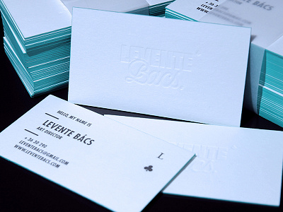 Levente Bacs business card