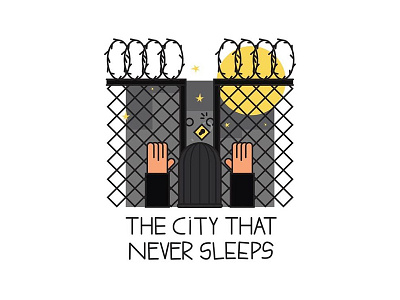 Organised Crime Club ™ - The City That Never Sleeps club crime graphic ignorant illustration organised vector