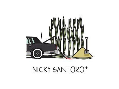 Organised Crime Club ™ - Nicky Santoro casino design graphic ignorant illustration line mafia nicky santoro trash