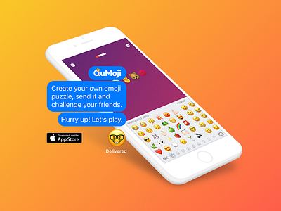 Qumoji - landing page - www.qumoji.com app art budapest direction emoji ios new puzzle qumoji ui ux