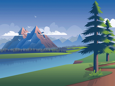 Vector Landscape designs, themes, templates and downloadable graphic