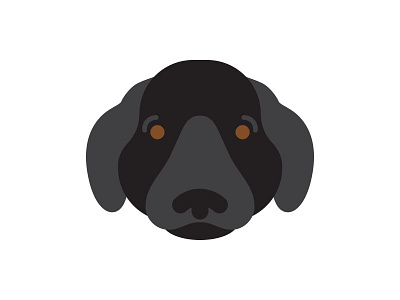 Gumbo black lab dog icon