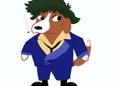 Spike Beagle anime beagle cowboy bebop crossover dog illustration ipadpro procreate pun toonami