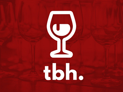 tbh. comedian comedy matt bellassai merch design simple tbh to be honest wine wine glass wine logo