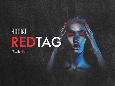 REDTAG Social Media Posts branding design socialmedia typography