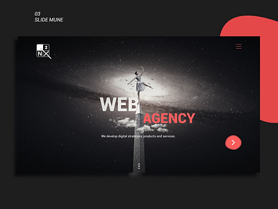 Website slide for netservex agency uiux