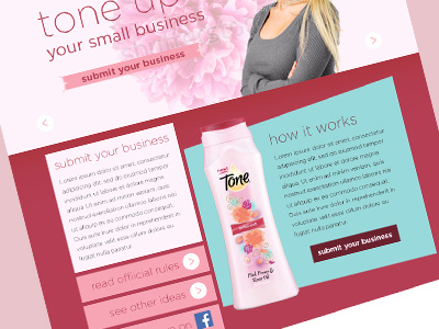 Tone Promotional Microsite b2b beauty design female microsite promotion social web
