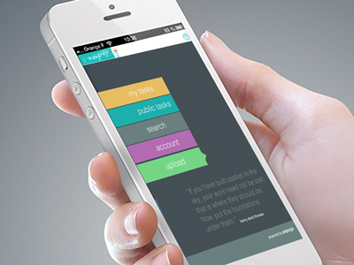 Task Index app app business design organizer planner social uiux web
