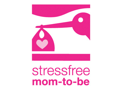 Stressfree Mom-To-Be Logo baby branding illustration logo mom
