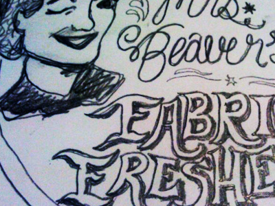 Mrs Beaver's Hand Lettering hand lettering label logo retro sketch type