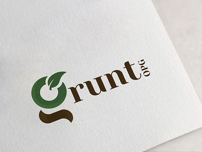 grunt final branding design logo logo design logo design concept logodesign logotype typography