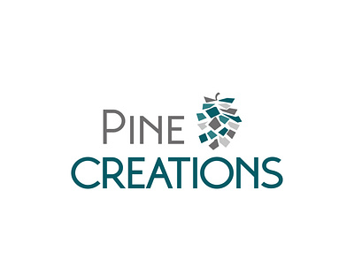 pine creations logo branding design illustration logo logo design logo design concept logodesign logotype typography vector