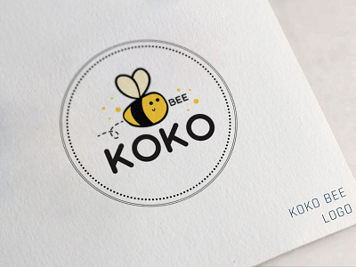 koko bee Logo branding design illustration logo typography