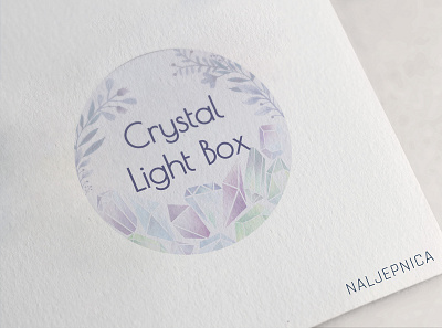 NALJEPNICA CRYSTAL BOX branding design illustration sticker typography