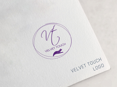 VELVET TOUCH LOGO branding design illustration logo logo design logotype typography