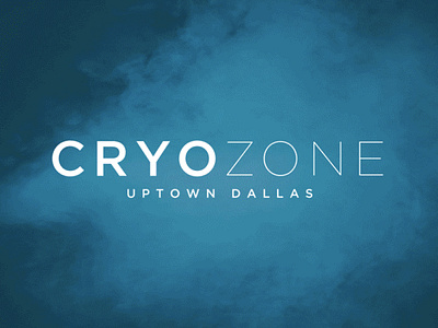 CryoZone Dallas - New Brand Identity brand branding design layout logo signage typography