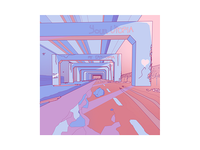 Highway Remnants illustration vector