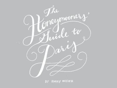 honeymooners' guide to paris, title page