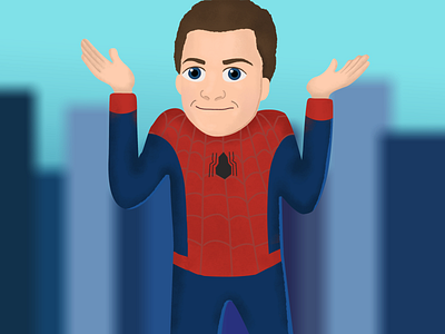 Spider-men adobe city design homecoming illustration marvel marvelcomics photo spider spider man spider man spiderman tom holland vector