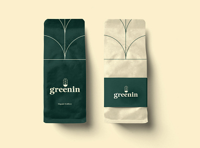 Greenin - Brand Identity brand design branding design golden ratio illustration illustrator logo minimal type vector