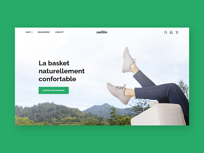 Sustainable Sneakers Website sneakers ui design web design website