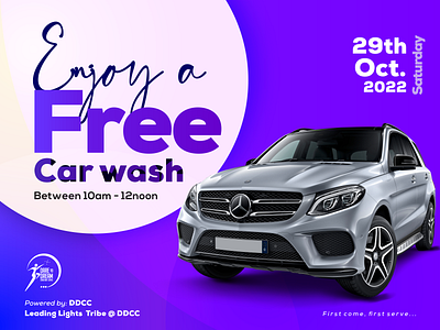 Free Car Wash Design branding car design car wash design e flyer free car wash graphic design poster typography