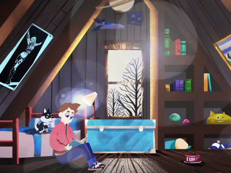 Tedd & Luna - Into the story animation cartoon castle digital illustration disney dog drawing fantasy forest framebyframe grimm illustration motion graphics serie tales teddluna