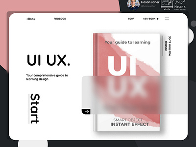 Landing page** for presentations for UX UI book