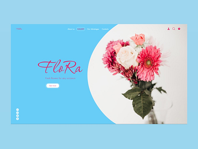 Flowers Homepage Concept