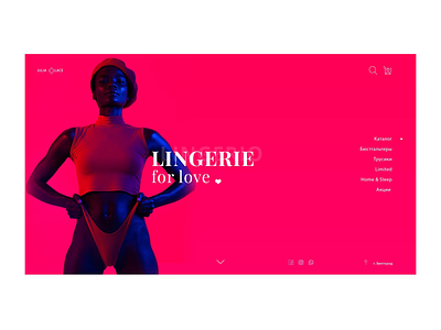 Lingerie Homepage Concept