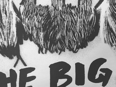 The Big Lebowski movie poster printmaking screen print serigraphy work in progress