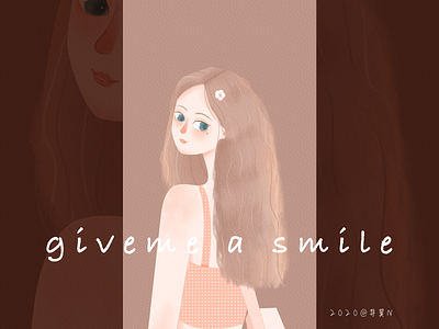 give me a smile haha~ illustration