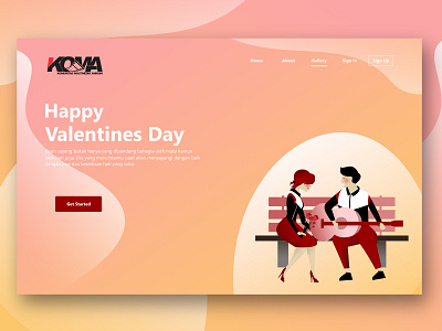 Valentine day animation app art brand branding character design icon identity illustration illustrator ios logo mobile typography ui ux vector web website