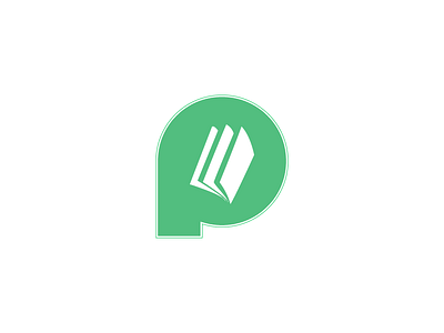 Puthunool - புதுநூல் book books design flat green logo minimalist tamil