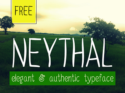 Neythal Free Font display elegant font free freebie handdrawn handmade handwriting type design typeface typography