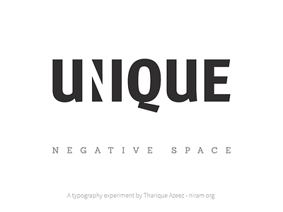 Unique Negative Space