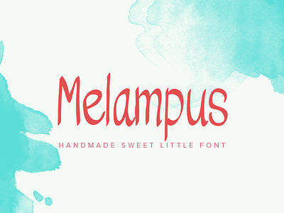 Melampus Font comic display elegant font handwriting invitation lettering poster sans serif simple typeface wedding